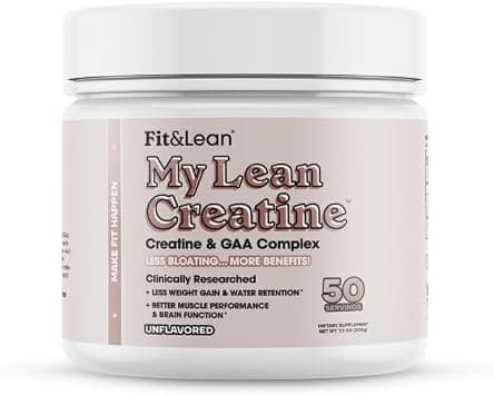 Fit & Lean Creatine for Women, My Lean Creatine Powder Complex with GAA, Muscle Performance, Cognitive Function and Less Bloating, Reduced Water Retention, Unflavored, 50 Servings - Amazon.ae Price Tracker