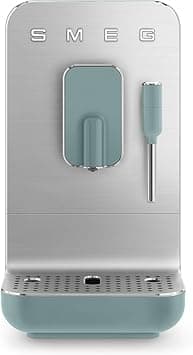 Smeg BCC12EGMUK 50’S Retro Style Bean To Cup Coffee Machine With Milk Frother, 8 Beverage Settings, Multiple Grind Functions, Adjustable Water Hardness, Emeralg Green, 1 Year Warranty on Amazon.ae - Price Tracker