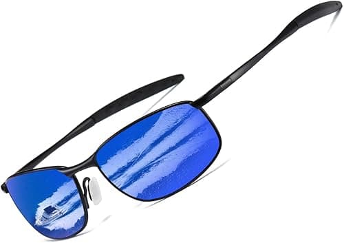 AEVOGUE Polarized Sunglasses For Men Rectangle Metal Frame Retro Sun Glasses AE0395 on Amazon.ae - Price Tracker