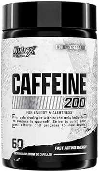 Nutrex Research Caffeine 200 mg Capsules - Energy Booster, Enhances Fat Oxidation, Increases Endurance and Focus, Reduces Fatigue, 60 Count - Amazon.ae Price Tracker