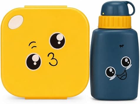 Fitto Kids Lunch Box with Water Bottle – Leakproof, BPA-Free Bento Lunch Container – Compact, Durable, & Microwave Safe – Ideal for School, Daycare, & Travel – Reusable & Eco-Friendly Design on Amazon.ae - Price Tracker