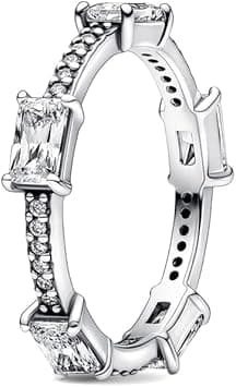 Pandora 192397C01-48 Rectangular Bars Sparkling Pave Ring for Women, Silver on Amazon.ae - Price Tracker
