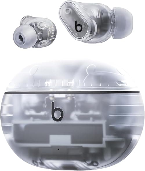 Beats Studio Buds + | True Wireless Noise Cancelling Earbuds, Enhanced Apple & Android Compatibility, Built-in Microphone, Sweat-Resistant Bluetooth Headphones, Spatial Audio – Transparent on Amazon.ae - Price Tracker