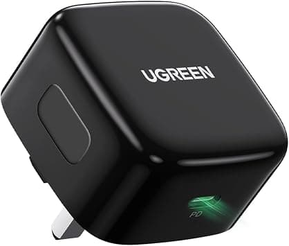 UGREEN iPhone 16 Pro Type-C Charger PD 20W, USB-C Fast Charging Adapter | Mobile Phone Charge Wall Plug, Smart Safe Protection, Compact Travel Adapter Compatible for Apple, Galaxy, iPad - Black على Amazon.ae - متتبع الأسعار