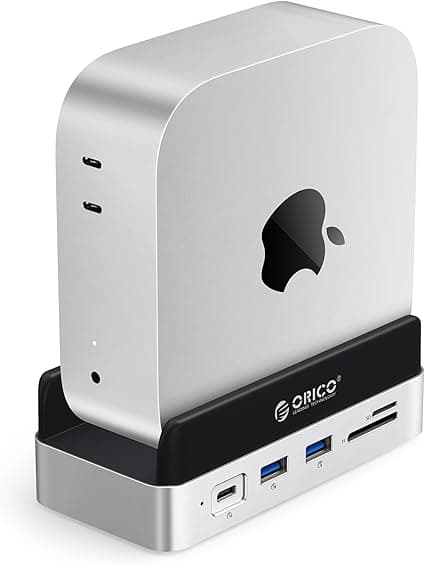 ORICO MiniDock Compatibility with Mac Mini M4, 10-in-1 Aluminum USB C Hub with M.2 SSD Enclosure, 10Gbps USB-C & USB-A, 4K HDMI, Gigabit Ethernet, SD/TF Card Readers-VS10 on Amazon.ae - Price Tracker