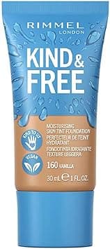 Rimmel KIND & FREE Skin Tint - Moisturising Foundation - With Vitamins E & B5 - Kind To Animals & Vegan - 30 ml, shade 160 Vanilla on Amazon.ae - Price Tracker