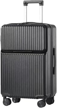 Carry On Luggage, Hardside Suitcase with Front Pocket,20 Inches Small Suitcase on Wheels for Unisex| Ultra Lightweight cabin size luggage Carry on with Spinner Wheels 4 (Carry-On 20-Inch) on Amazon - Best Deal Finder