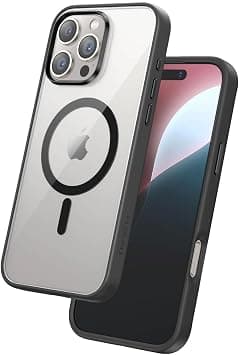 FLOLAB Surtect Tri-Fusion Magnetic for iPhone 16 Pro Max Case Protective Slim Design Magsafe Compatible Military Grade - Black Clear Black - Amazon.ae Price Tracker