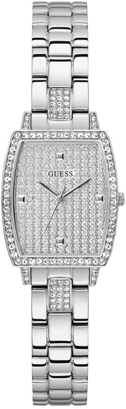 GUESS Women's 25mm Watch - Gold Tone Bracelet Champagne Dial Gold Tone Case - Best Deal Finder