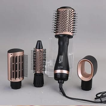 Enzo EN-6207 4-in-1 Professional Hair Dryer & Styler – Multi-Function Hot Air Brush with Volumizer, Straightener & Hair Concentrator - Intl Version على Amazon.ae - متتبع الأسعار