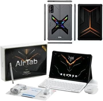 AirTab T5000 10.1-Inch FHD Android 15 Tablet | 24GB RAM + 1TB ROM | 10000mAh Battery | Dual Cameras | Keyboard, Stylus & Accessories Included on Amazon.ae - Price Tracker