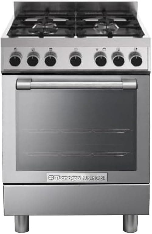 60X60CM Gas Cooker with convection fan,72 litre Oven capacity, Removable glass door, cast iron grid, Made in Italy, TCN266GG4WX on Amazon.ae - Price Tracker