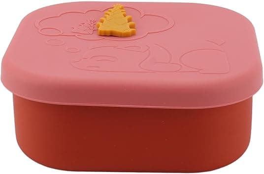 Silicone Lunch Box Odour Proof Sealed Office Outdoor Portable Food Storage Container Compact Design (Pink) on Amazon.ae - Price Tracker