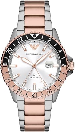 Emporio Armani Watch for Men, Quartz Movement and 42mm Case Size with Stainless Steel, Leather or Silicone Strap - Best Deal Finder