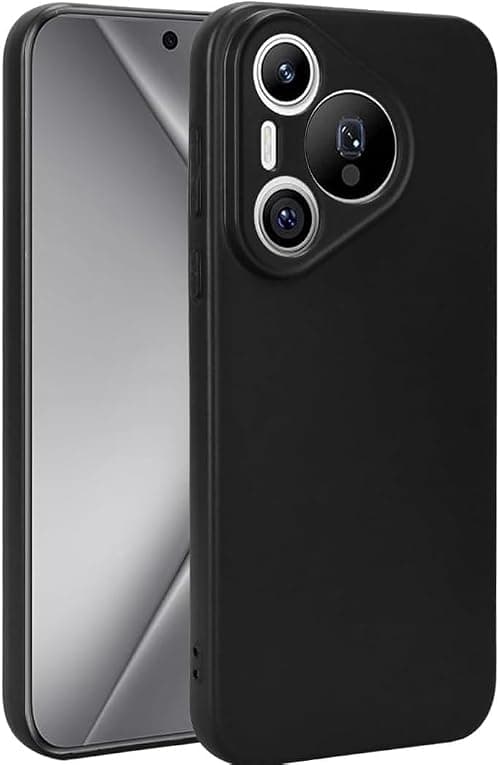 Huawei Pura 70 Case, Scratch Resistant Soft TPU Back Cover Shockproof Silicone Gel Rubber Bumper Anti-Fingerprints Full-Body Protective Case Cover for Huawei Pura 70 5G 2024 (Black) على Amazon.ae - متتبع الأسعار