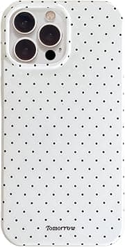 inewateri Compatible with iPhone 16 Pro Case with Cute Fashion Polka Dot Aesthetics Design Simple Case for Soft TPU Slim Protection Case for iPhone 16 Pro-White - Best Deal Finder