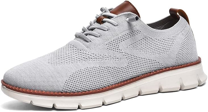 Wearbreeze Men’s Business Casual Oxford Sneakers – Lightweight Lace-Up Dress Shoes for Work, Travel & Daily Commute - Amazon.ae Price Tracker