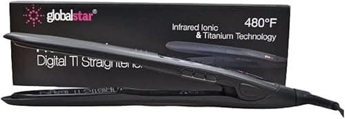 Globalstar FL-1020 Professional Digital Hair Straightener with titanium & Infrared Ionic Technology 480°F on Amazon.ae - Price Tracker