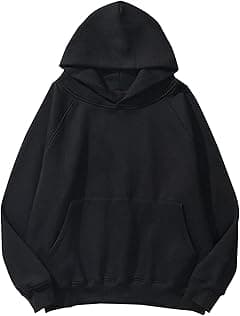 SAFRISIOR Oversized Hoodies for Women and Men Couples Fleece Basic Solid Hooded Sweatshirt Pullover Jackets - Amazon.ae Price Tracker