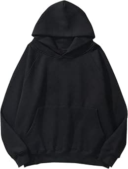 SAFRISIOR Oversized Hoodies for Women and Men Couples Fleece Basic Solid Hooded Sweatshirt Pullover Jackets - Best Deal Finder