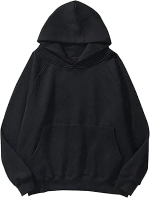 SAFRISIOR Oversized Hoodies for Women and Men Couples Fleece Basic Solid Hooded Sweatshirt Pullover Jackets - Amazon.ae Price Tracker