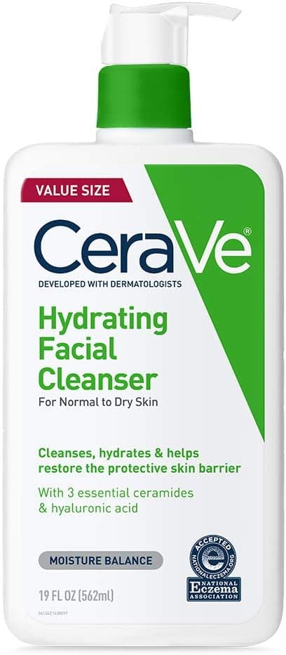 CeraVe Hydrating Facial Cleanser | Moisturizing Non-Foaming Face Wash with Hyaluronic Acid, Ceramides and Glycerin | Fragrance Free Paraben Free | 19 Fluid Ounce on Amazon.ae - Price Tracker