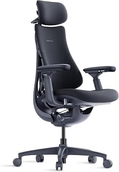 LiberNovo Dynamic Ergonomic Office Chair - Comfy Adjustable Desk Chair with Adaptive Lumbar Support, 160° Recline & Built-in Spine Stretch for Back Comfort, Home Office Long Hours Use, Black+48cm on Amazon.ae - Price Tracker