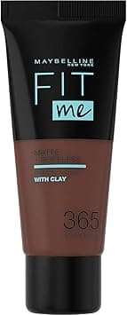 Fit Me Foundation, Matte & Poreless, Full Coverage Blendable Normal to Oily Skin, 365 Espresso 30ml on Amazon.ae - Price Tracker