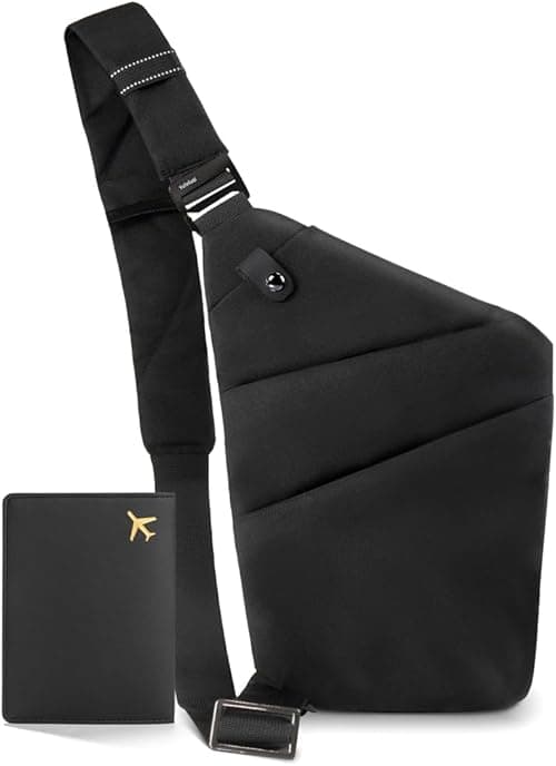 PINKE Anti-theft Chest Bag Men Women, Multi Pockets Slim Sling Bag Travel Crossbody Bag, Lightweight Shoulder Bag Personal Flex Bag for Work & Outdoor With Passport Card Holder on Amazon.ae - Price Tracker