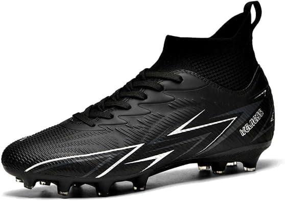 MAUGELY Men's Cleats Firm Ground Soccer Shoes Athletic Lightweight Running Outdoor Turf Comfortable Training Football Shoes على Amazon.ae - متتبع الأسعار