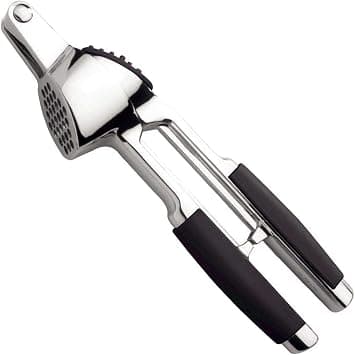 Tramontina Utilita Garlic Press with Chrome-plated Zamak and Black ABS Handle على Amazon.ae - متتبع الأسعار