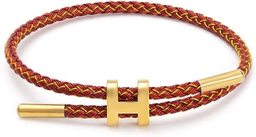Bracelets Fashion for Women Adjustable Bracelet, Gold-plated Buckle Design Titanium Steel Wire Rope Jewelry on Amazon - Best Deal Finder