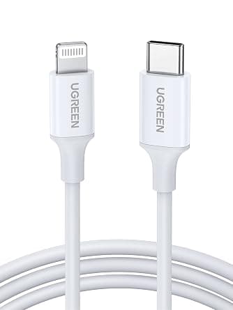 UGREEN iPhone Charger Cable 1M[MFi Certified] USB C to Lightning Cable Fast Charging Power Delivery PD 20W iPhone Cable for iPhone 14/14 Pro/14 Plus/14 Pro Max, iPad Pro, iPhone 8-13 All Series - Amazon.sa Price Tracker