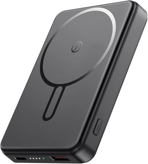 Magnetic Power Bank 12000mAh for MagSafe, Secure Wireless Portable Charger QC4.0 22.5W PD20W USB C Output Powerbank,Fast Charging Battery Pack for iPhone 16/15/14/13/12 Series على Amazon.ae - متتبع الأسعار