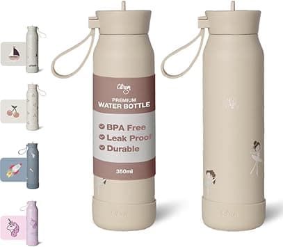Stainless Steel 350ml School Water Bottle loved by kids, Ballerina Print, Sturdy & Seamless, A Favorite for Day Trips & Adventures - Amazon.ae Price Tracker