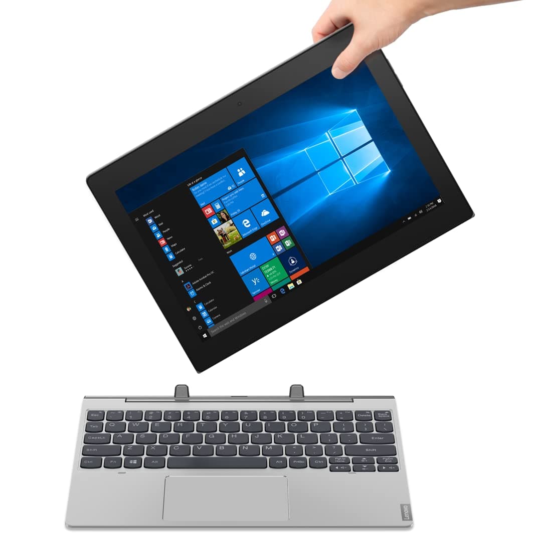Lenovo IdeaPad D330 Intel Celeron N4020 10.1" (25cm) HD IPS Detachable 2-in-1 Laptop (4GB/128GB eMMC/Windows 10/1 Yr Warranty/Mineral Grey/1.1Kg), 82H0001YIN on Amazon.ae - Price Tracker