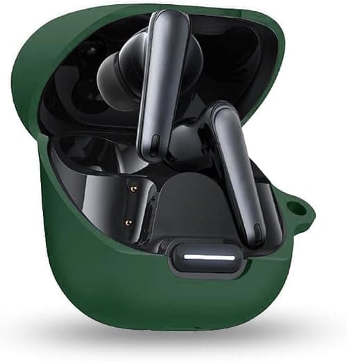 Silicon Case Cover Compatible with soundcore by Anker Liberty 4 NC Wireless Earbuds, Protective Skin with “S” Shaped Dual Carabiner, with Hole for Charging, Green on Amazon.ae - Price Tracker