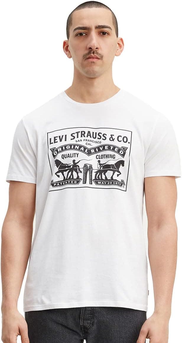 Levi's Mens 2-Horse Graphic Tee Short Sleeve T-Shirt (pack of 1) on Amazon.ae - Price Tracker