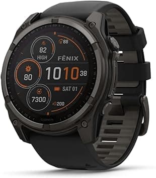 GARMIN Solar Charging Smartwatch Fenix 8-51 MM | Touchscreen Multiband GPS Watch with Upto 48 Days of Battery Life in Smartwatch Mode | Built in LED Flashlight, Speaker and Microphone on Amazon.ae - Price Tracker