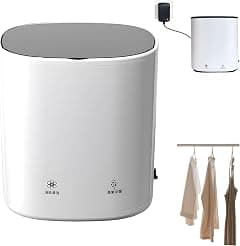 Mini Automatic Underwear Washer, Portable Washing Machine with Turbo Cleaning & Spin Dry, Large Capacity, Deep Clean for Delicates, Socks, Underwear, Baby Clothes, Quiet Operation (White) - Amazon.ae Price Tracker