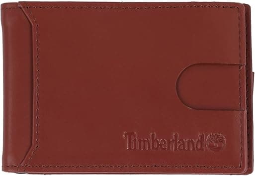 Timberland Men's Slim Leather Minimalist Front Pocket Credit Card Holder Wallet, Brown (Cloudy Money Clip), One Size, Slim Leather Minimalist Front Pocket Credit Card Holder Wallet on Amazon.ae - Price Tracker