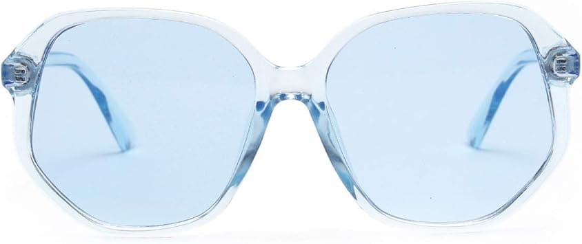 Candy-colored Foursquare Sunglasses Vintage-style Fashion Accoutrement for Outdoor Travel Sunglasses for Women (Color : BLUE) on Amazon.ae - Price Tracker