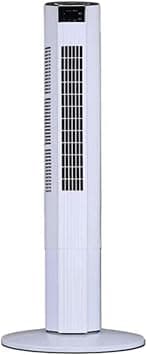 Powerful Silent Tower Fan With Remote Control, 3 Speed Settings, 12h Timer, 60° Oscillation, Dc Motor, Portable Air Cooling For Home And Office White 95cm على Amazon.ae - متتبع الأسعار