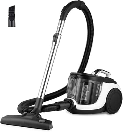 EUREKA 1800W Vacuum Cleaner 23Kpa Cyclone Filtration 2.2L Dust Cup Canister Bagless Vacuum Cleaner Washable Fliter for Pet Hair, Carpet, Tile- Mini-Apollo-White on Amazon.ae - Price Tracker