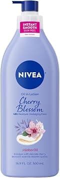 NIVEA Oil Infused Body Lotion Cherry Blossom and Jojoba Oil, 16.9 Fluid Ounce, blue, 16.9 Fl Oz (Pack of 1) - Best Deal Finder