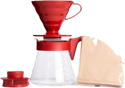 Hario VCND-02B Set with Dripper, Glass Server Scoop and Filters, Size 02, Craft Coffee Maker Size 02 VCSD-02R on Amazon.ae - Price Tracker