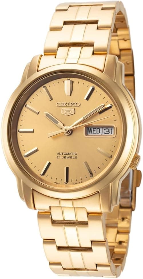 Seiko Men's 5 Automatic Watch With Analog Display And Stainless Steel Strap Snkk76 on Amazon.ae - Price Tracker
