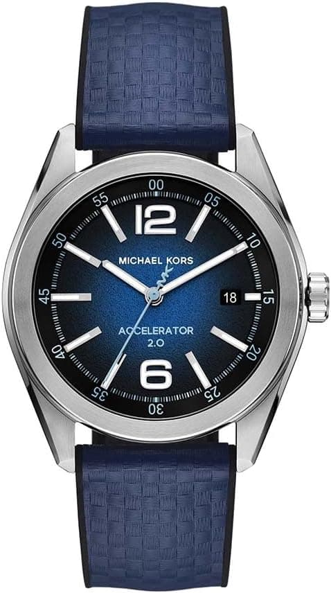 Michael Kors Accelerator 2.0 Three-Hand Date Blue Nylon and Silicone Watch - MK9174 on Amazon.ae - Price Tracker