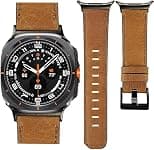 Leather Bands Compatible with Samsung Galaxy Watch Ultra 47mm Band, Top Grain Genuine Leather Replacement Strap for Men Women - Amazon.ae Price Tracker