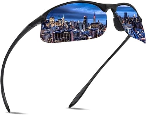 JULI Polarized Sports Sunglasses for Men Women Tr90 Unbreakable Frame for Running Fishing Baseball Driving 8002 على Amazon.ae - متتبع الأسعار